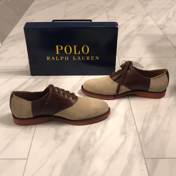 Mens Polo Ralph Lauren Leather and Suede Shoes - Picture 4 of 6